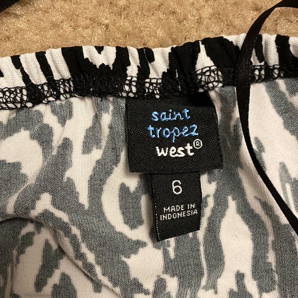 Womens Saint Tropez West Black and White Dress. Size 6 - Picture 4 of 4